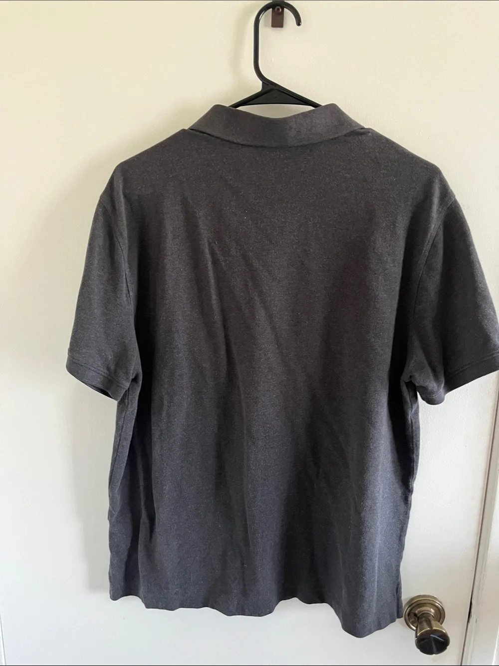 Banana Republic Men's Charcoal Gray Polo Shirt